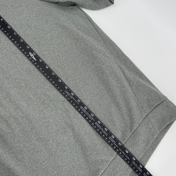 Nike Dri Fit Mens Pullover Sweatshirt Gray 1/4 Zip Long Sleeve XXL - Picture 7 of 8